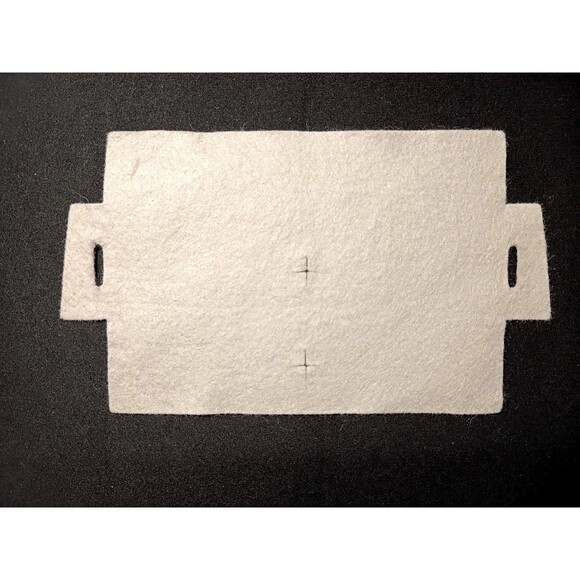 HERMÈS wool felt cover for handbags protective travel | Preowned 6.75”w x 3.9”h - Picture 1 of 1
